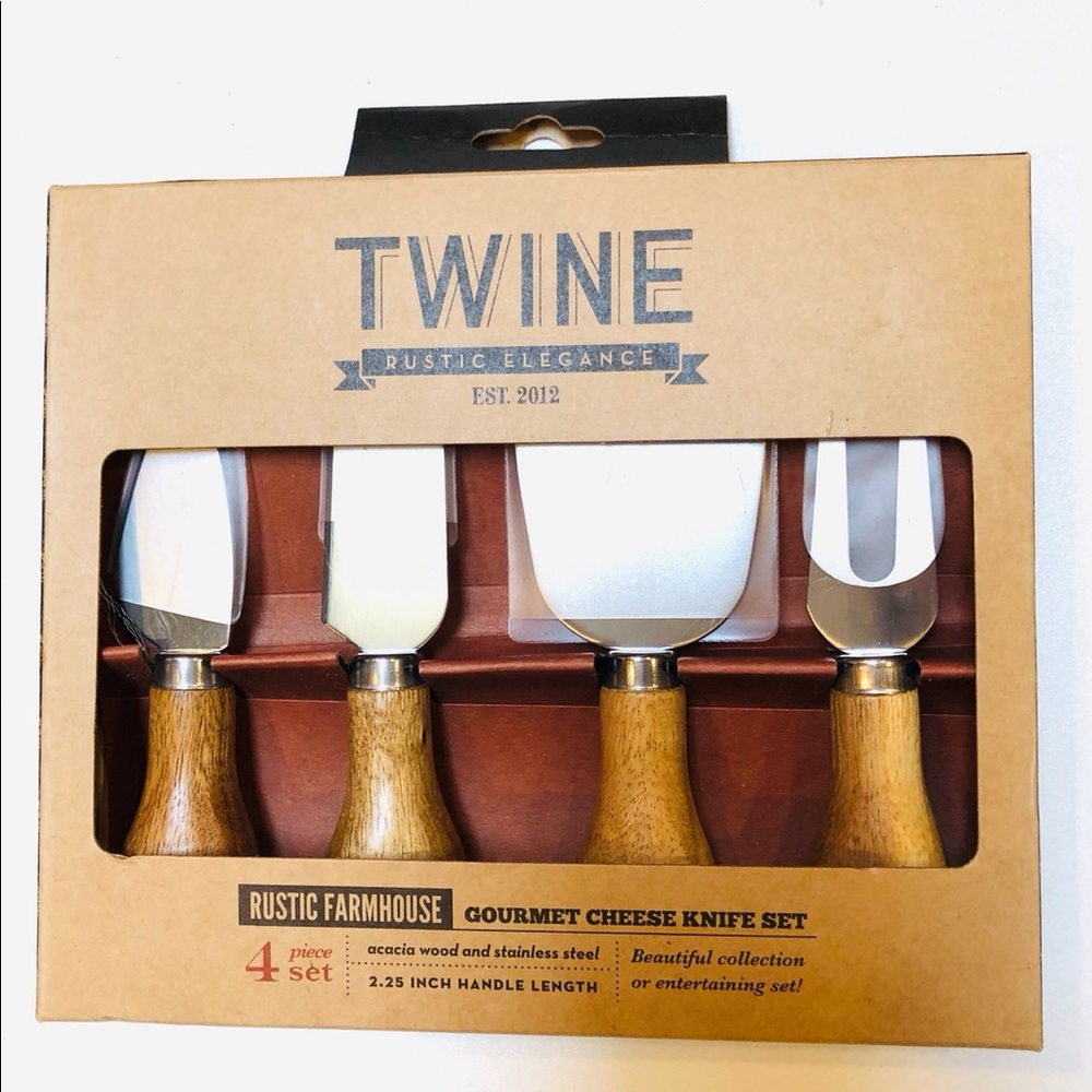 TWINE Rustic Elegance Gourmet Cheese Knife Set
